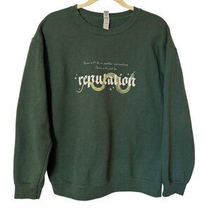 Taylor Swift Reputation Green Graphic Sweatshirt Size M Album Tour Merch